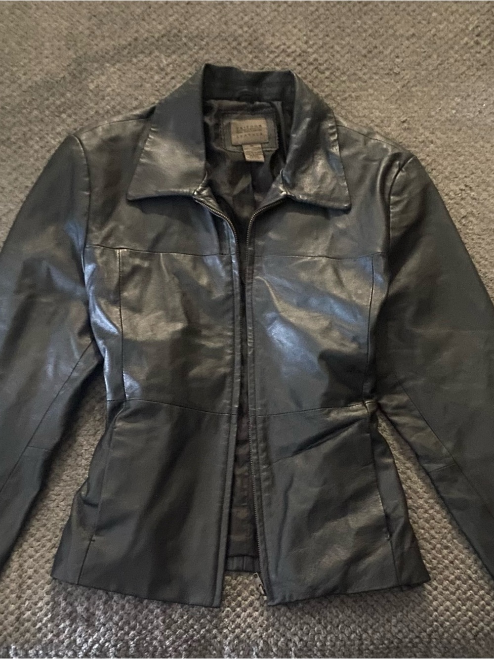 Vintage Genuine Leather John Paul Richard Jacket - Black